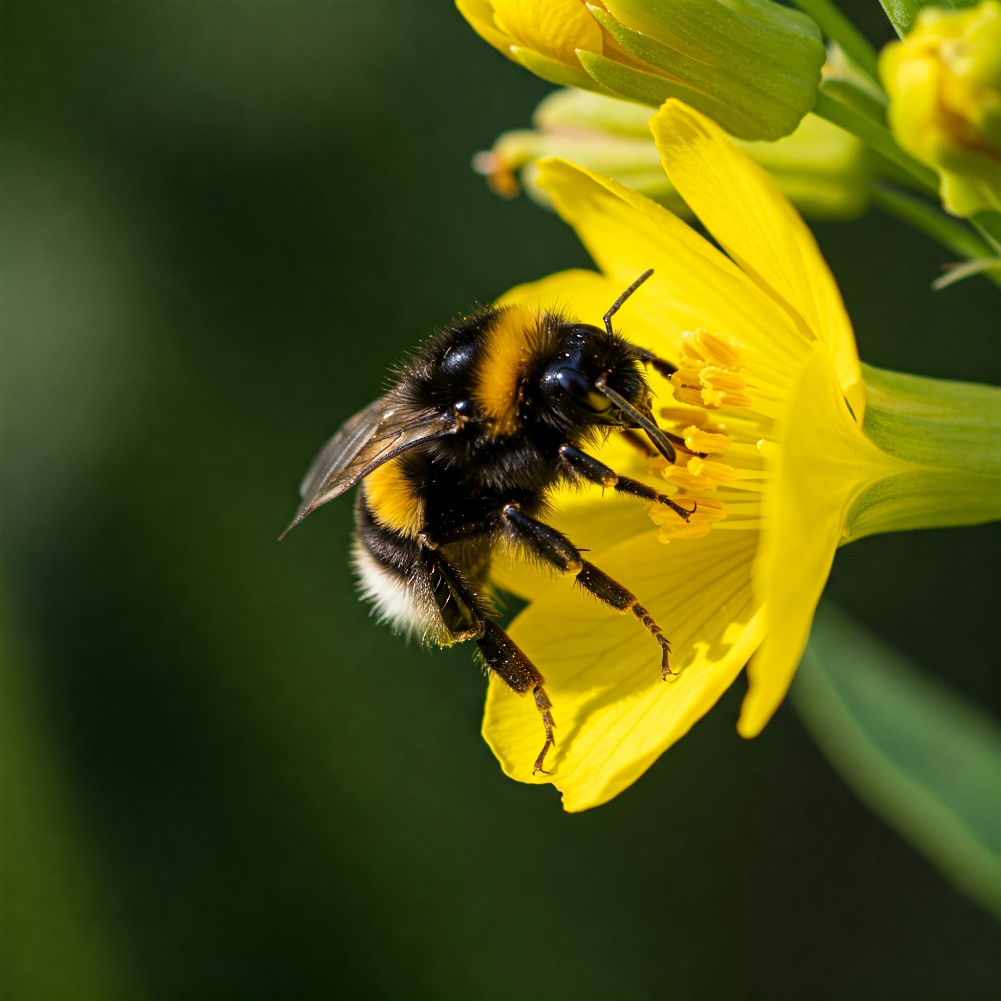 Hummel Eine Hummel auf einer Blüte