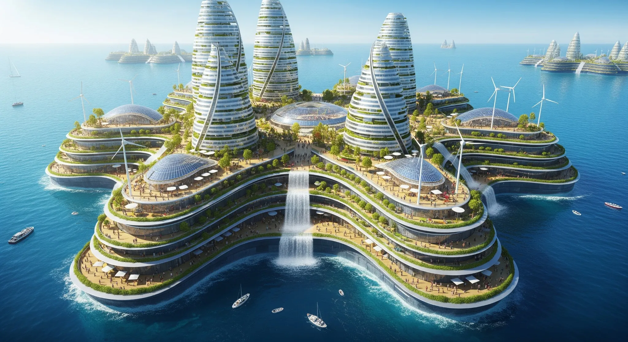 Autarke Stadt auf dem Meer Autarke Stadt auf dem Meer